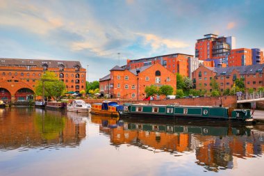 Castlefield, Manchester, İngiltere'de şehir içi koruma alanında 