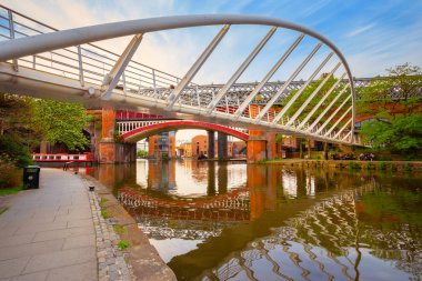 Castlefield, Manchester, İngiltere'de şehir içi koruma alanında 
