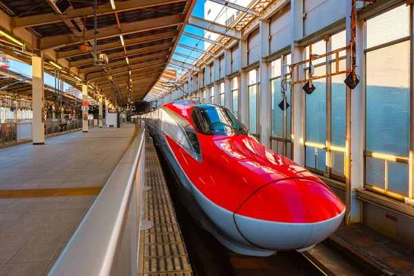 Sendai Japan April 2018 Japanese Shinkansen High Speed Train Komachi — Stock Photo, Image