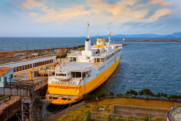 Nave Commemorativa Hakkoda Maru Nella Città Aomori Giappone — Foto Stock