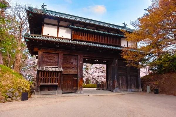 Pełnym Rozkwicie Sakura Cherry Blossom Hirosaki Park Japonia — Zdjęcie stockowe