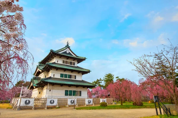 Full Blom Sakura Cherry Blossom Hirosaki Castle Hirosaki Park Vackraste — Stockfoto