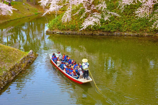 Hirosaki Japan April 2018 Sakura Cherry Blossom Full Bloom Hirosaki — Stock Photo, Image
