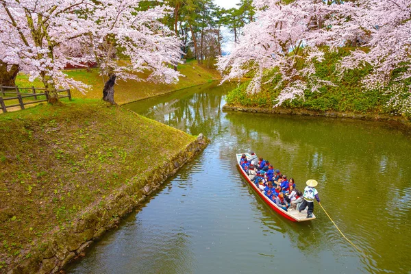 Hirosaki Ιαπωνία Απριλίου 2018 Sakura Κεράσι Άνθος Πλήρη Άνθιση Hirosaki — Φωτογραφία Αρχείου