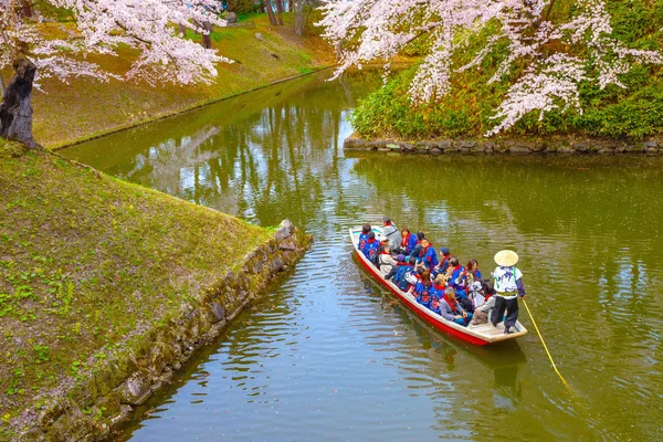 Hirosaki Japan April 2018 Sakura Cherry Blossom Full Bloom Hirosaki — Stock Photo, Image