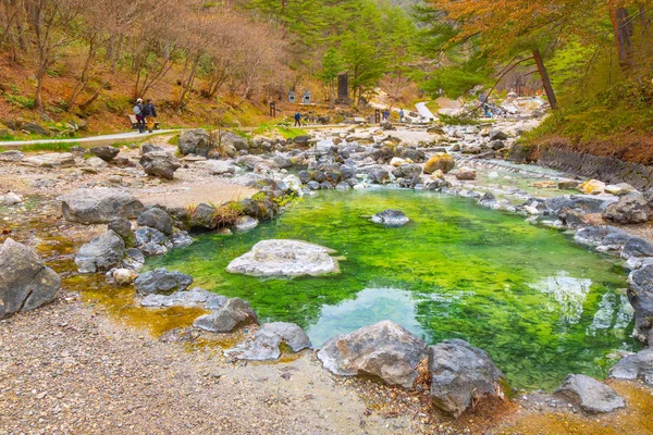 Ландшафт Парка Сайнокя Кусю Онсене Гунма Япония — стоковое фото