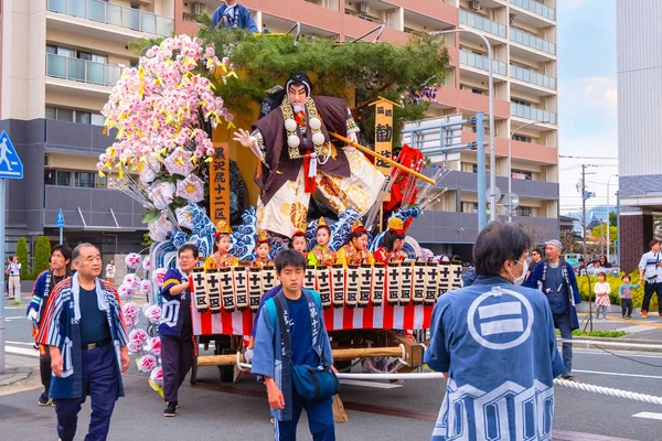 Iwate Japón Abril 2018 Grupo Personas Identificadas Ensayan Festival Tradicional — Foto de Stock