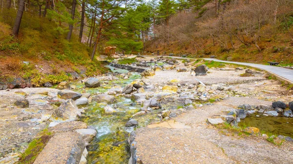 Gyönyörű Táj Sainokawara Park Kusatsu Onsen Forró Tavasz Gunma Japán — Stock Fotó