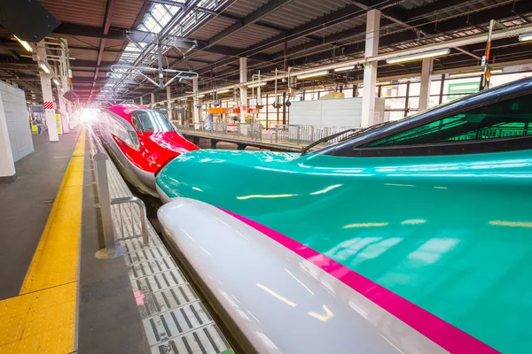 Iwate Japan April 2018 Japanese Shinkansen High Speed Train Hayabusa — Stock Photo, Image