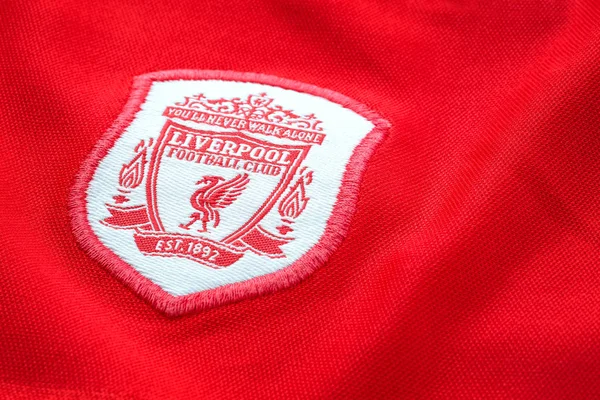 Bangkok Tayland Ocak 2019 Yakın Çekim Liverpool Futbol Mayo Yaklaşık — Stok fotoğraf