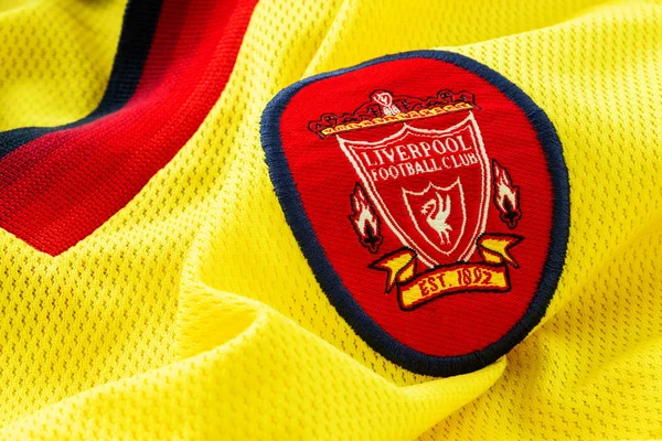 Bangkok Tailandia Enero 2019 Primer Plano Camiseta Fútbol Del Liverpool — Foto de Stock