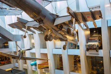 Londra, İngiltere - 22 Mayıs 2018: İmparatorluk Savaş Müzeleri (IWM) Birinci Dünya Savaşı sırasında Britanya ve imparatorluğunun iç ve askeri savaş çabalarını ve fedakarlıklarını kaydetmeyi planlıyordu.