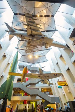 Londra, İngiltere - 22 Mayıs 2018: Imperial War Museum (ıh) sivil ve askeri savaş çaba ve özveri İngiltere ve onun'ın Birinci Dünya Savaşı sırasında kaydetmek için tasarlanmıştır