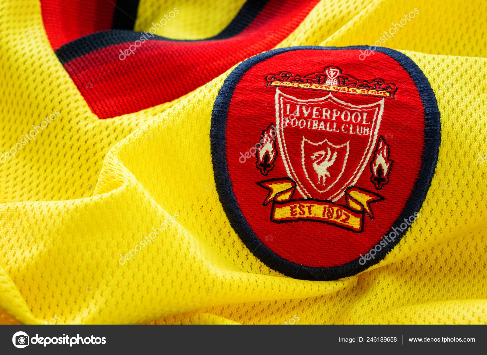 Bangkok Thailand January 2019 Close Liverpool Football Away Jersey Circa Stock Editorial Photo C Cowardlion 246189658
