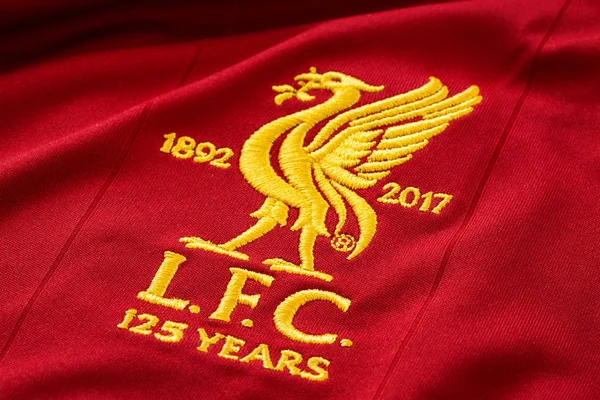 Bangkok Tailandia Janeiro 2019 Close Camisa Futebol Liverpool Por Volta Foto editorial cowardlion 239156248