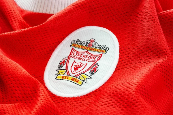 Bangkok Tailandia Enero 2019 Primer Plano Camiseta Fútbol Del Liverpool — Foto de Stock