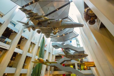 Londra, İngiltere - 22 Mayıs 2018: İmparatorluk Savaş Müzeleri (IWM) Birinci Dünya Savaşı sırasında Britanya ve imparatorluğunun iç ve askeri savaş çabalarını ve fedakarlıklarını kaydetmeyi planlıyordu.