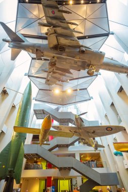 Londra, İngiltere - 22 Mayıs 2018: İmparatorluk Savaş Müzeleri (IWM) Birinci Dünya Savaşı sırasında Britanya ve imparatorluğunun iç ve askeri savaş çabalarını ve fedakarlıklarını kaydetmeyi planlıyordu.