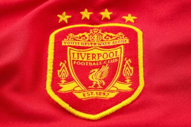 Liverpool Fc futbol ev mayo yaklaşık 2001-2003 Uefa Şampiyonlar Ligi Yarışması için kullanılan Close-Up