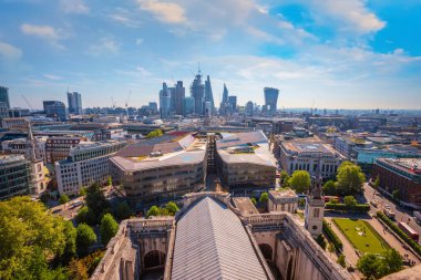Londra cityscape taş Galeri St Paul's Katedrali görünümünü