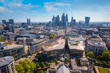 Londra cityscape taş Galeri St Paul's Katedrali görünümünü