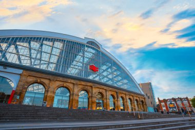 Liverpool, İngiltere - 18 Mayıs 2018:Liverpool Lime Caddesi'nde bir terminus ' 