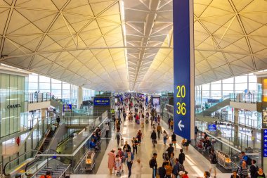 Hong Kong-Nisan 19 2018: Hong Kong Int kimliği belirsiz insanlar