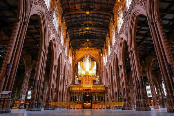 Manchester Cathedral in Manchester, Uk — Stockfoto