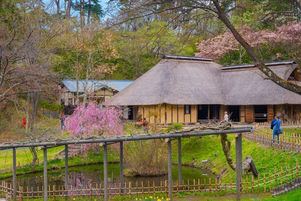 Michinoku Folklore Village em Kitakami, Japão — Fotografia de Stock