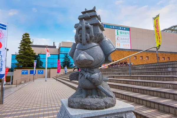 Takamura-kun - une mascotte de faucon du château d'Hirosaki — Photo