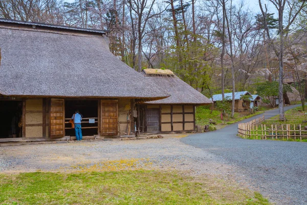 Folklorní obec michinoku v Kitakami v Japonsku — Stock fotografie