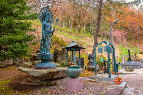 Buddha statues at Seiryu-ji Buddhist temple in Aomori, Japan — Stock Photo, Image