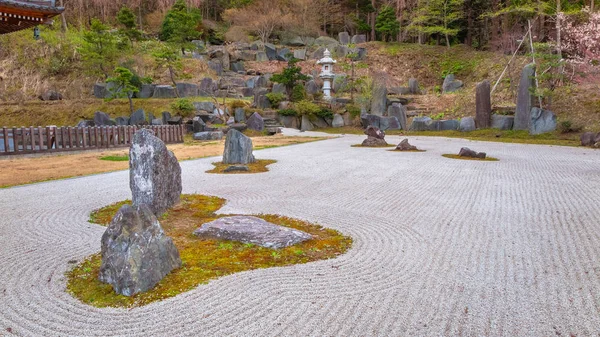 Rock Garden w: Seiryu-ji Buddhist Temple in Aomori, Japan — Zdjęcie stockowe