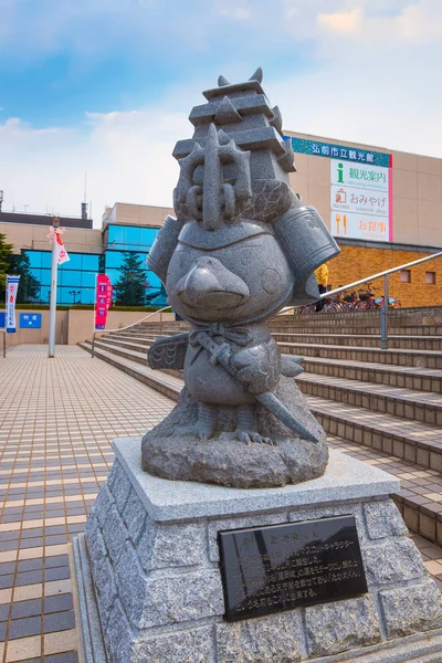 Takamura-kun - una mascotte di falco di castello di Hirosaki — Foto Stock