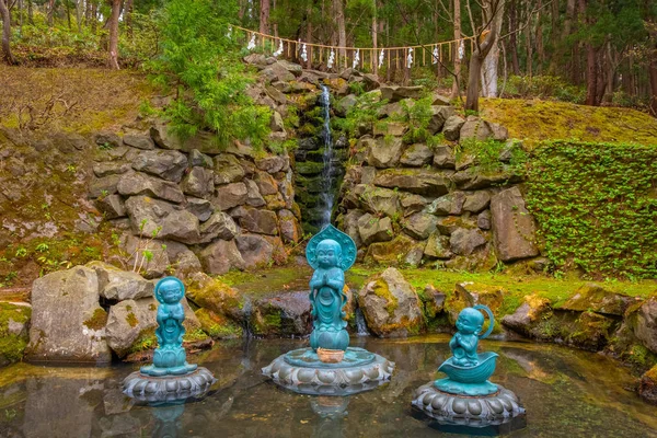 Buddha statues at Seiryu-ji Buddhist temple in Aomori, Japan — Stock Photo, Image