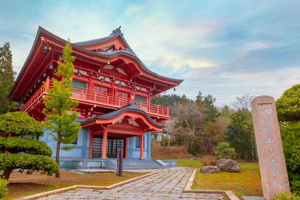 Μέγαρο νταϊσίντο στο βουδιστικό ναό Seiryu-Ji στην Αομόρι, Ιαπωνία — Φωτογραφία Αρχείου