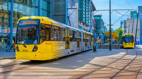 Metrolink tram in Manchester, Verenigd Koninkrijk — Stockfoto