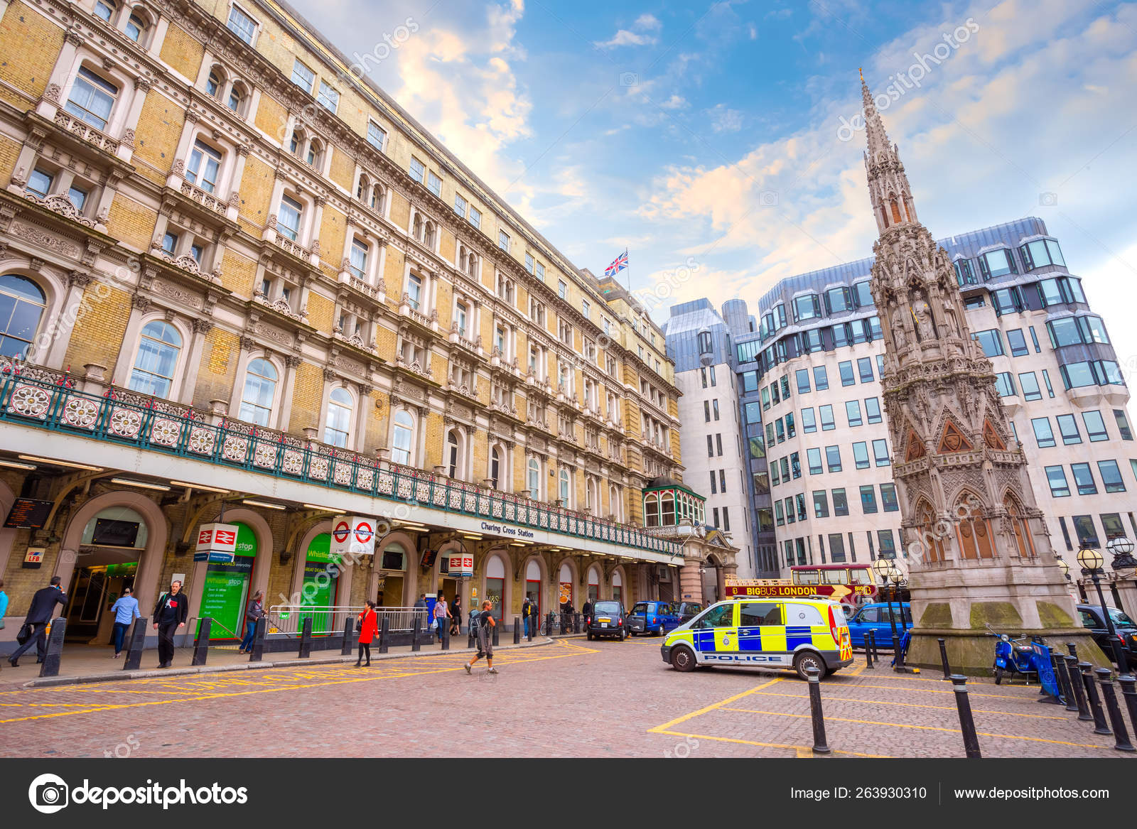 Charing Cross Station In London Uk Stock Editorial Photo