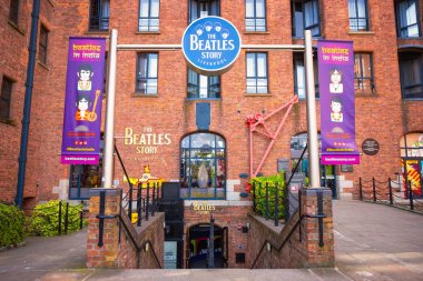  Liverpool, Ingiltere 'de Beatles Story Müzesi