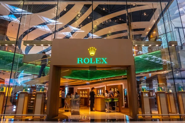 Hong Kong Uluslararası Havaalanı 'nda Rolex Galerisi — Stok fotoğraf