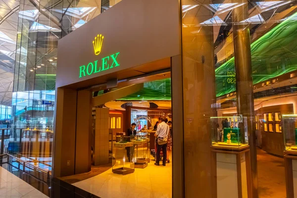 Hong Kong-Nisan 30 2018: Hong Kong Internatio 'da Rolex Galerisi — Stok fotoğraf