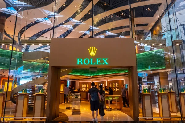 Hong Kong Uluslararası Havaalanı 'nda Rolex Galerisi — Stok fotoğraf