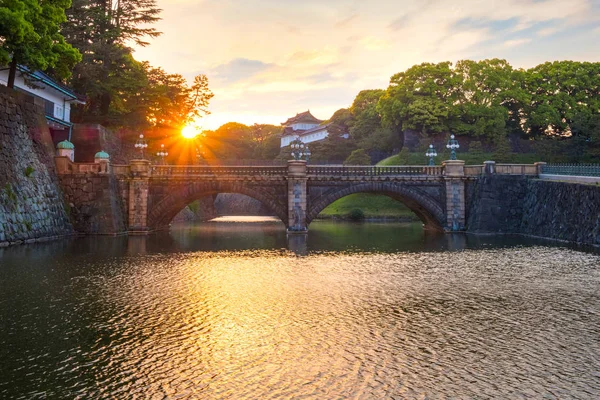 日本の皇居前の二十橋 — ストック写真