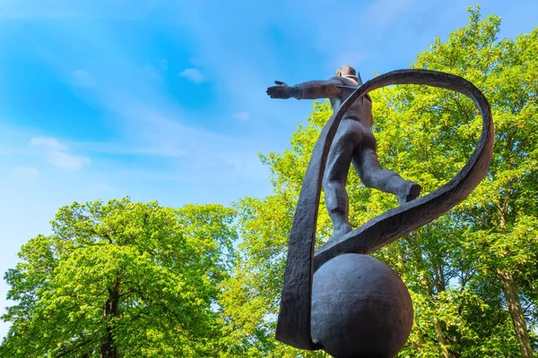 Estatua de Yuri Gagarin en el Observatorio Real, Greenwich — Foto de Stock