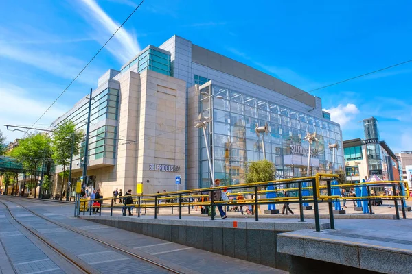 Stadsbilden och arkitekturen i Manchester City Centre i Manchester, Storbritannien — Stockfoto