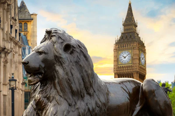 Lion Sculpture at Trafalgar Square
