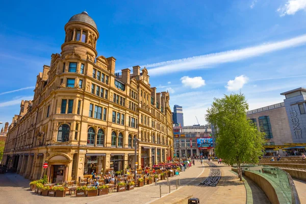 Cityscape and architecture at Manchester city centr — Stock Photo, Image