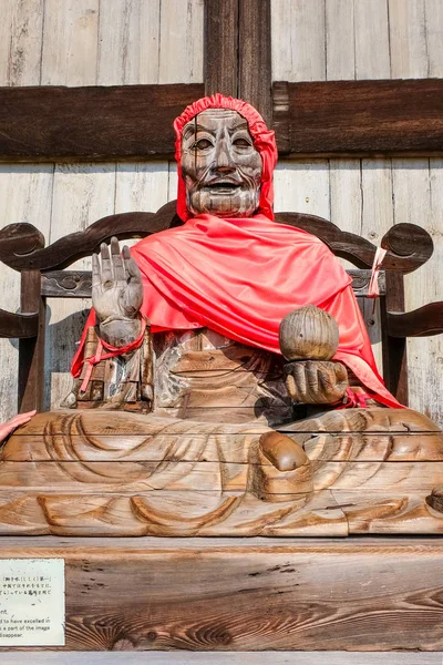 Binzuru-uzdrawiający Budda w świątyni Todaiji w Nara, Japonia — Zdjęcie stockowe