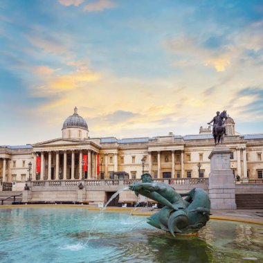 Londra'daki Trafalgar Ulusal Galerisi, İngiltere 