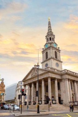  Londra'daki St Martin-in-the-Fields kilisesi, İngiltere 